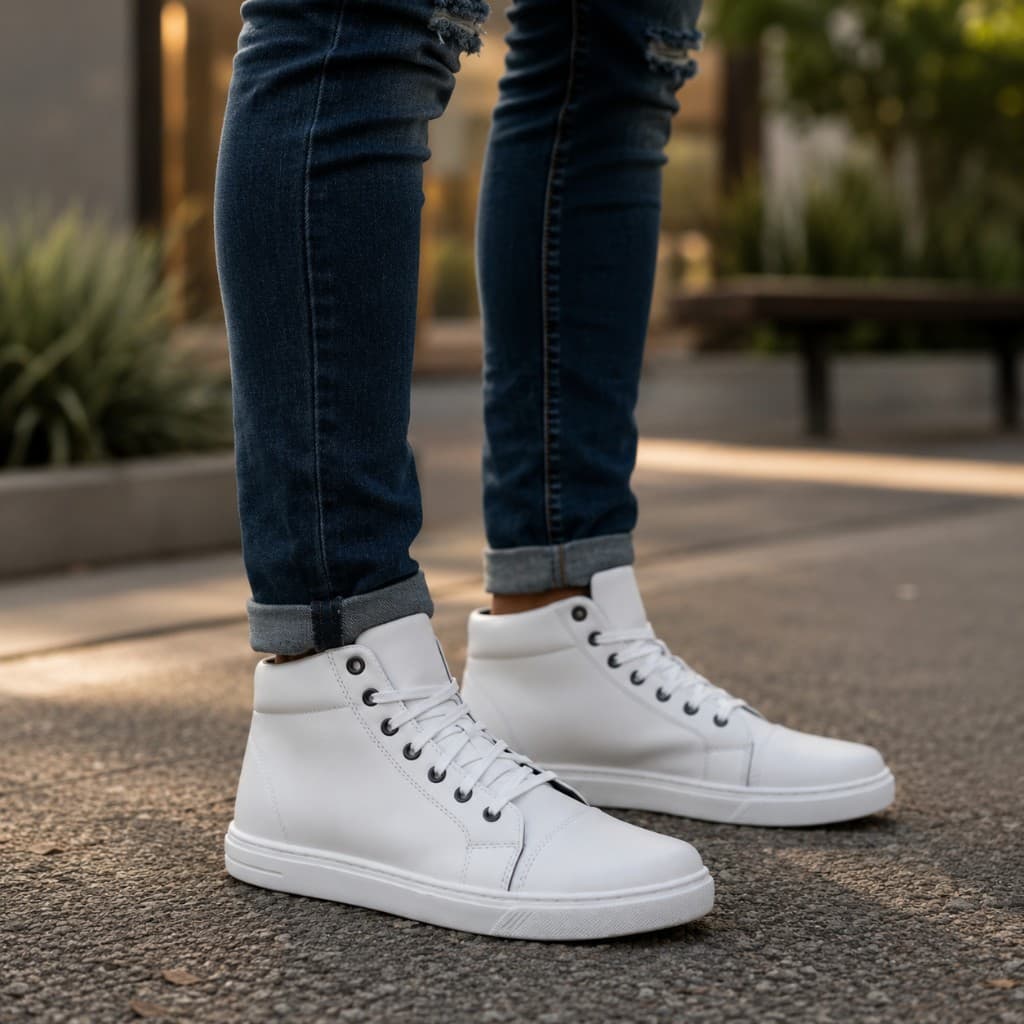 Cano Alto Branco — no pé